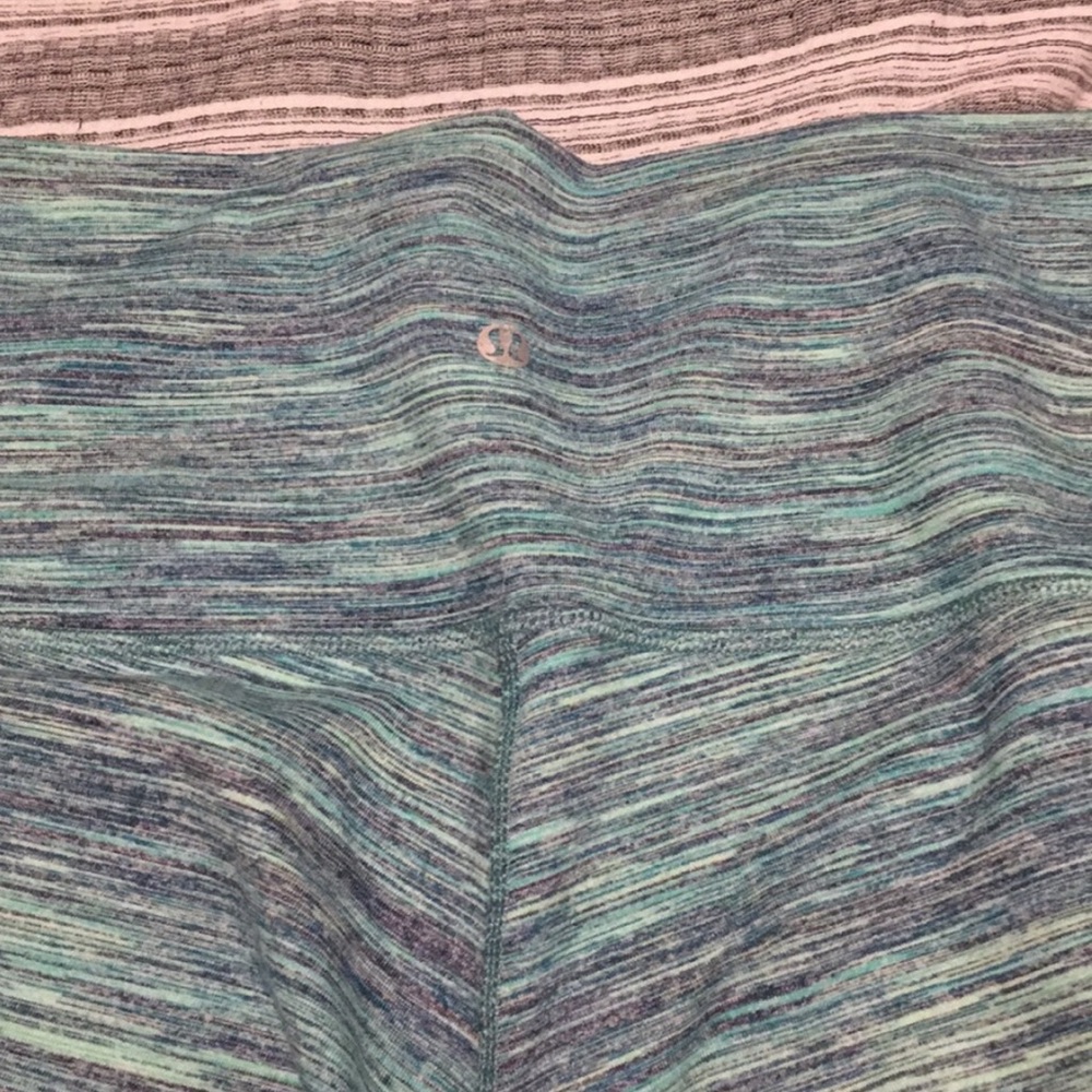 Lululemon Teal Full Length Wunder Under Pants - Picture 4 of 5